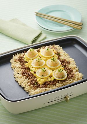 サッポロ一番 瓦そば風さっぱり焼きめん-レシピのメイン写真
