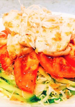 簡単！バンバンジー風サラダ-レシピのメイン写真