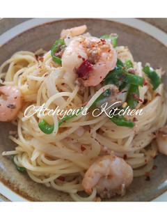 簡単!鰯と海老のペペロンチーノ-レシピのメイン写真