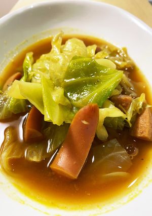 簡単！時短！キャベツのスープカレー-レシピのメイン写真