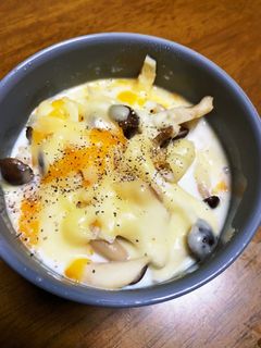 オートミールできのこクリームリゾット-レシピのメイン写真