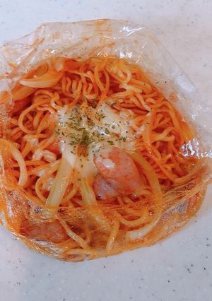 超ズボラ飯！焼きそば蒸し麺で、ナポリタン-レシピのメイン写真
