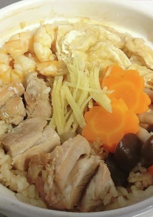 海老と鶏肉の釜飯-レシピのメイン写真