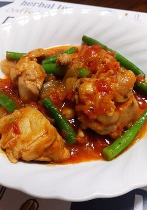 鶏もも肉のトマトソース煮-レシピのメイン写真