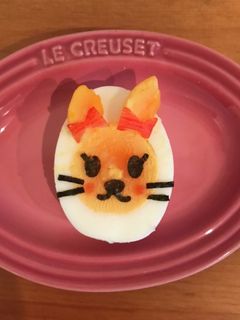 ゆで卵ウサちゃん-レシピのメイン写真