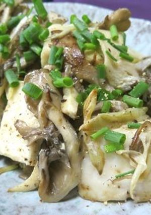 W使い♪　舞茸とはんぺんのごま油マヨ炒め-レシピのメイン写真
