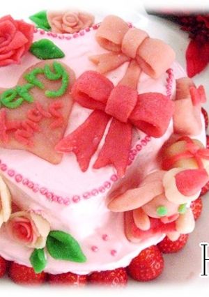 スペシャルデコ☆乙女のクリスマスケーキ-レシピのメイン写真