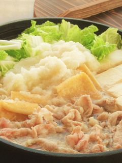 豚こま切れ肉と白菜のみぞれ鍋(雪見鍋)-レシピのメイン写真