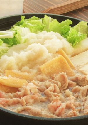 豚こま切れ肉と白菜のみぞれ鍋（雪見鍋）-レシピのメイン写真