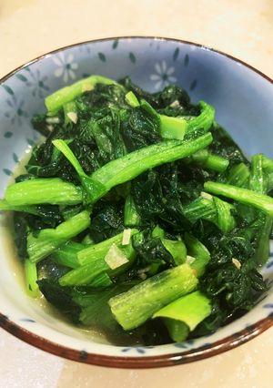 空芯菜,小松菜の大量消費//青菜炒め-レシピのメイン写真