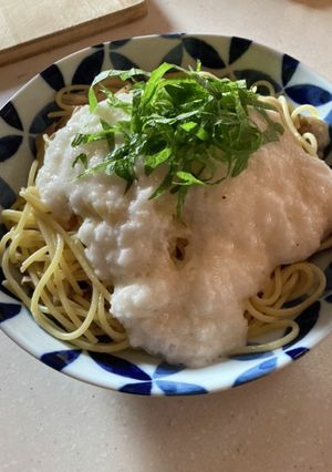 ガーリック&とろろパスタ-レシピのメイン写真