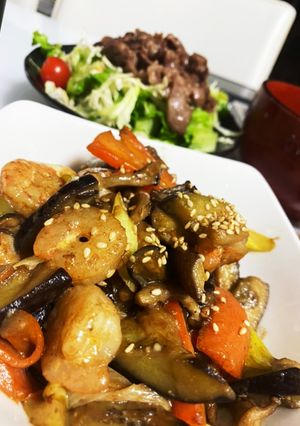 エビと野菜のオイマヨ-レシピのメイン写真