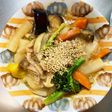 簡単甘味噌丼炒め味豚こま大根青椒肉絲風