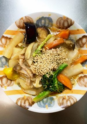 簡単甘味噌丼炒め味豚こま大根青椒肉絲風-レシピのメイン写真
