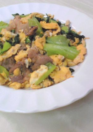 豚肉とチンゲン菜の炒め物-レシピのメイン写真