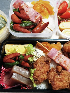 高校生息子&旦那弁当(12/3)-レシピのメイン写真