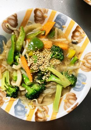 もやしブロッコリーコクうま甘辛野菜炒め-レシピのメイン写真