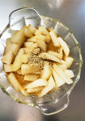漬け時間なし大根のごまオイ味噌甘酢浅漬け-レシピのメイン写真
