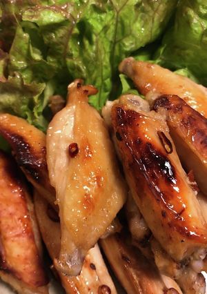 手羽中の甘辛てりてりオーブン焼き♪-レシピのメイン写真