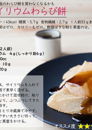 サイリウムわらび餅-レシピのメイン写真