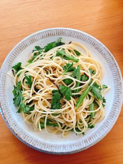 春菊パスタ-レシピのメイン写真