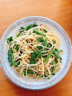 春菊パスタ-レシピのメイン写真