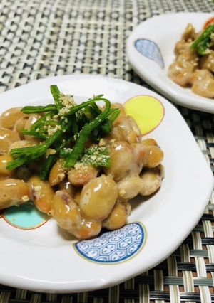 胡麻油香るネギ塩納豆-レシピのメイン写真