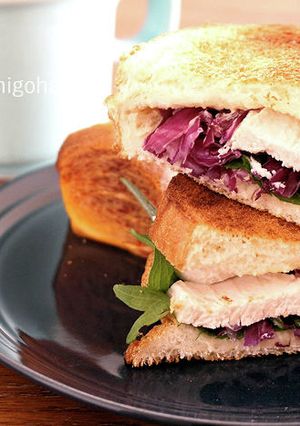 さっぱりヘルシーサラダチキンサンド-レシピのメイン写真