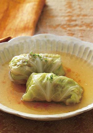 野菜のスープでいただく【ロールキャベツ】-レシピのメイン写真
