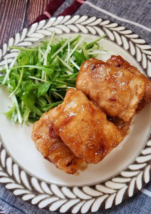 厚揚げ肉巻きの焼き肉マヨ照り焼き-レシピのメイン写真