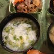 七草粥 カブの葉とセリで十分美味しい