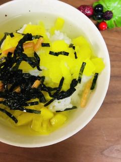 刻みたくあんで☆お茶漬け-レシピのメイン写真
