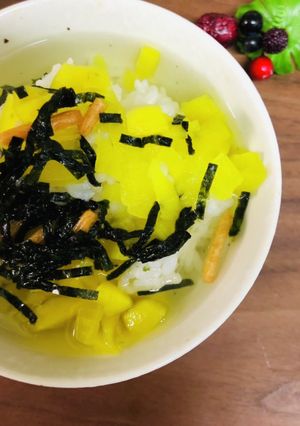 刻みたくあんで☆お茶漬け-レシピのメイン写真