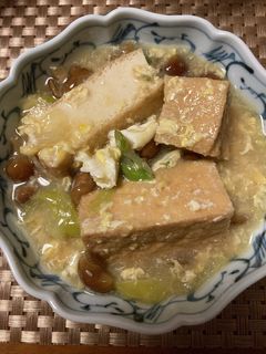 厚揚げとなめこの卵とじ-レシピのメイン写真