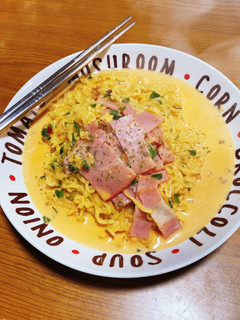 辛ラーメンで!!辛ボナーラ♡♡-レシピのメイン写真