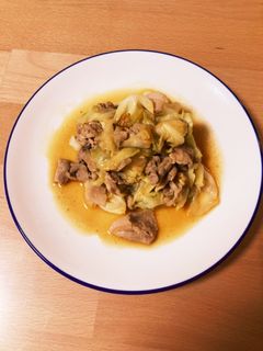 豚こまとキャベツの炒め物-レシピのメイン写真