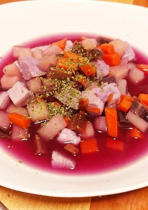 カラーニンジンde悪魔のコンソメスープ-レシピのメイン写真