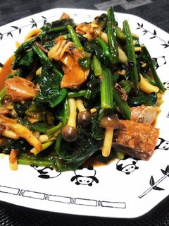 さばとほうれん草のキムチ炒め-レシピのメイン写真