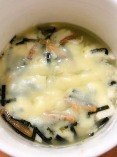 マグカップで豆腐茶漬け-レシピのメイン写真