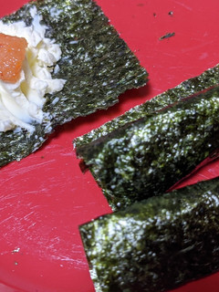 ずぼらおつまみ〜明太クリームチーズ海苔巻-レシピのメイン写真