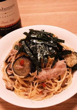 ワインに合う♪豚肉とナスの和風パスタ-レシピのメイン写真