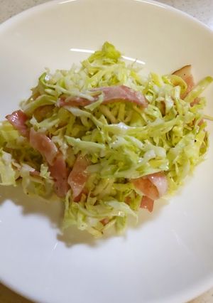 簡単！キャベツとベーコンのサラダ-レシピのメイン写真