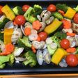 簡単おかず:シーフード温野菜蒸し