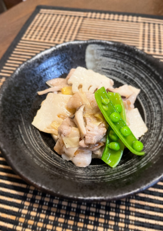 筍と豚バラ肉の旨塩炒め-レシピのメイン写真
