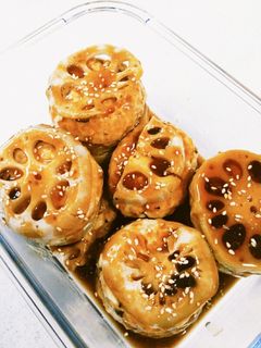 私の蓮根はさみ焼き(オーブン)-レシピのメイン写真