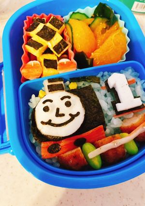 キャラ弁 きかんしゃトーマス ♪-レシピのメイン写真