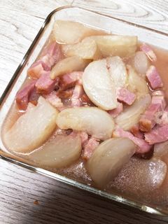 【ホットクック】かぶとベーコンとろとろ煮-レシピのメイン写真