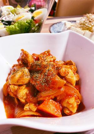 めっちゃ簡単 チキンのトマト煮-レシピのメイン写真