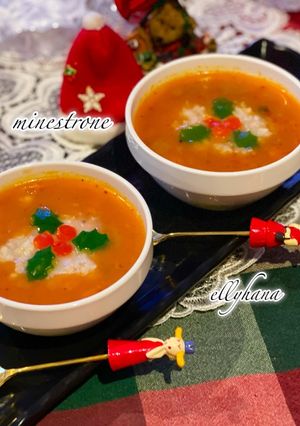 スープdeコッタクリスマスミネストローネ-レシピのメイン写真