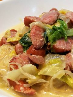 低糖質!白菜豆乳しらたきクリームパスタ-レシピのメイン写真